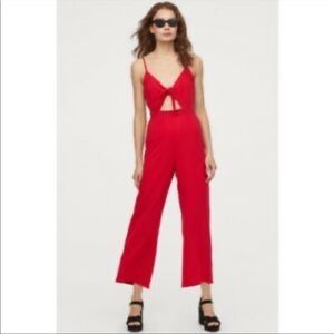 Red Jumpsuit Romper
